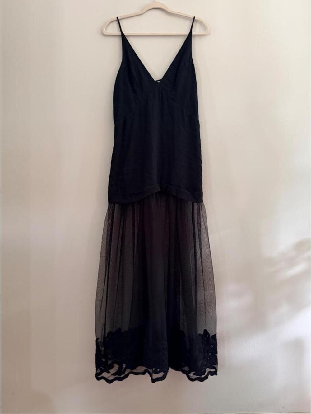 Anthropologie Celandine Sleeveless Sheer Maxi Slip Dress - Picture 3 of 6